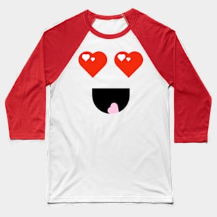 Kawaii Heart Eyes Love Baseball T-Shirt